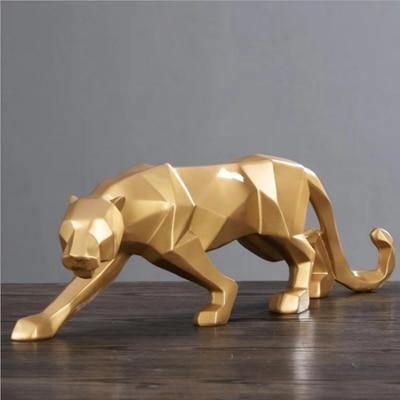Panther Geometric Sculpture